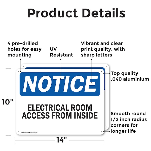 Electrical Room Access From Inside, 14 In W X Rectangle, Aluminum